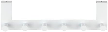 Wenko Celano Door Coat Rack with 6 Hooks White