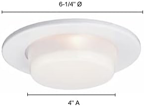 Jesco Lighting TM5505WH 5-Inch Aperture Trim Recessed Light