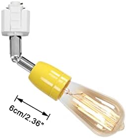 KAYYELAMP Single Circuit H Track Head Pendant Light E26 Base Yellow