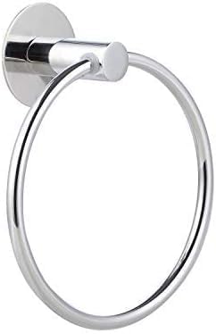 DERDOUT Stainless Steel Towel Holder Hotel Style Wall Mount Self Adhesive