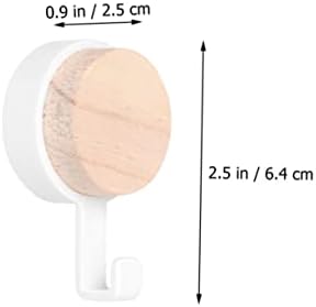 HEALLILY 10 Pack Strong Round Hooks for Bathroom Kitchen Wall