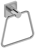 Pasha Towel Ring - Brushed Nickel Geometric Design