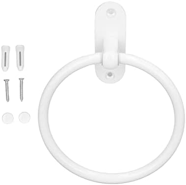 EVTSCAN 64 Inch White Bath Towel Ring Wall Mount Aluminum Alloy