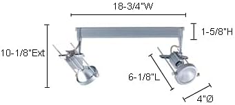 Jesco Lighting HMH902P30391S Contempo Track Light Fixture