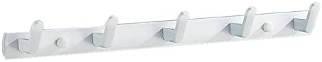 SUNESA Thick White 5 Hook Robe Hook Set