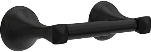 Delta Esato Wall Mount Towel Ring Toilet Paper Holder in Matte Black