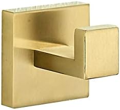 Sturdy Gold-plated Bath Shelf Set with Adjustable Hangers