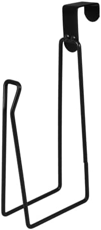 Sturdy Black Wall-Mounted Toiletpaper Holder For Modern Bathrooms