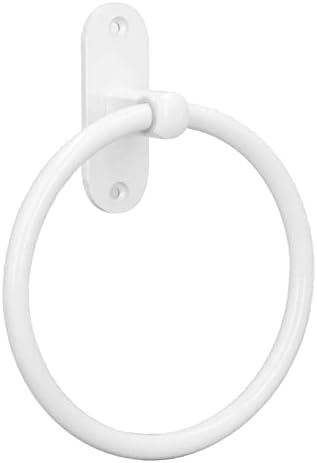 EVTSCAN 64 Inch White Bath Towel Ring Wall Mount Aluminum Alloy