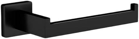Matte Black Toilet Paper Holder - Durable Stainless Steel Wall Mount
