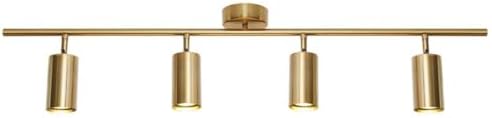 KCO 4-Light Gold LED Track Lighting Kit Brushed Brass