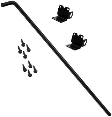 Reliable 24 Stainless Steel Vinyl Gate Drop Rod Black Powder Coated