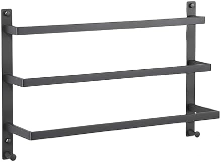 SEIDO 3-Tier Square Towel Rack 16 Inch Stainless Steel