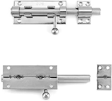 QWORK 8-Pack Sliding Bolt Gate Latch