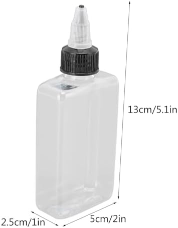 Cyrank 4 Pcs 100ML Twist Top Oil Dispenser Bottles for Camping Kitchen