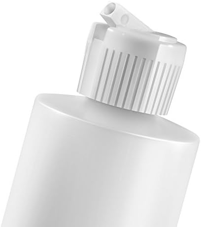 South Beach Crafts 8 Oz Plastic Cylinder Bottles Flip Top Pack of 12
