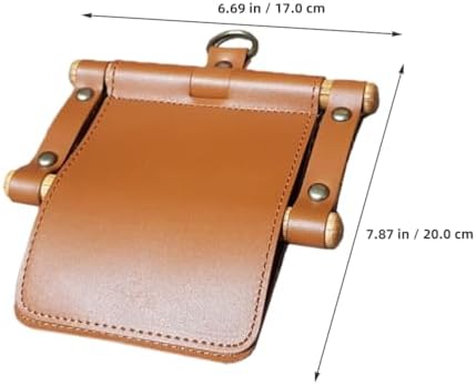 Cabilock Farmhouse Paper Towel Holder Brown Pu Leather Design