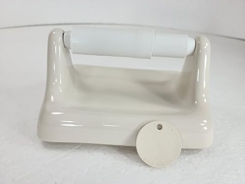 Beige Bone Almond Ceramic TP Holder Wall Mount
