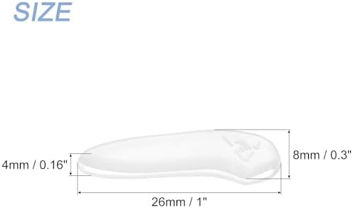 Uxcell 100Pcs Blade Knife Tip Protector Clear Plastic Guard Sleeves