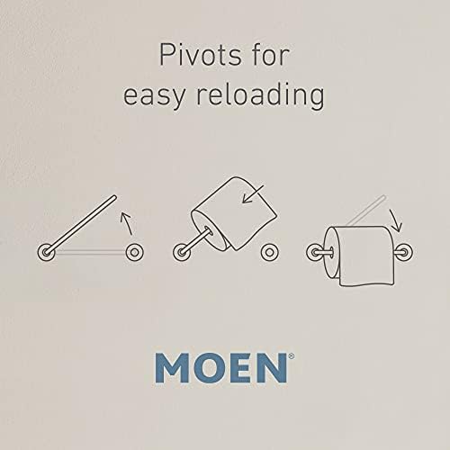 Moen YB0808BL Arris Pivoting Toilet Paper Holder Matte Black 1