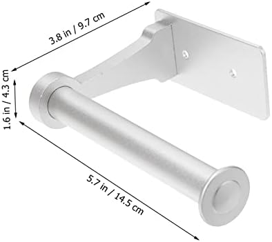 TEHAUX Aluminum Alloy Toilet Paper Holder Wall Mount 2-Pack Black