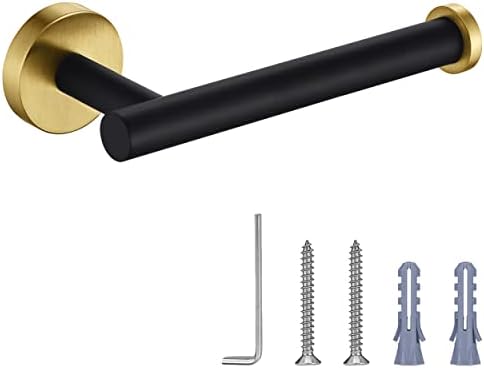Nolimas Black Gold Toilet Paper Holder