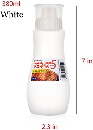 MXY 5 Hole Salad Vinegar Ketchup Dispenser 380ml White