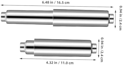 Jojofuny 4PCS Toilet Paper Roller Replacement Chrome Spring Rod