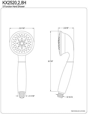 Kingston Brass KX2522H Designer Trimscape Shower