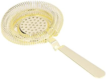 Beufee Cocktail Strainer - Gold Stainless Steel Bar Strainer for Bartending