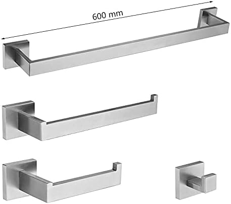 ANNBKA Bathroom Hardware Set with Gold Brushed Towel Bar
