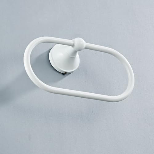 LIOOBO White Wall Mounted Towel Holder