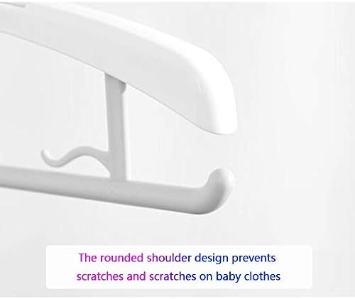 TBLOTYD Non-Slip Plastic Hangers Adjustable Size Grey 50 Pack