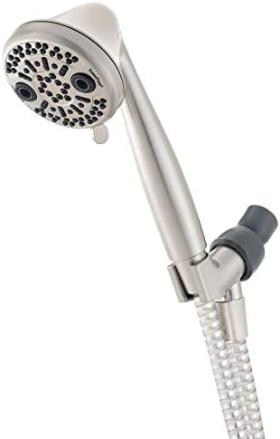 Economical Efficient Durable Full-Function Handheld Shower Head - Oxygenics 87446 PowerFlow Brushed Nickel