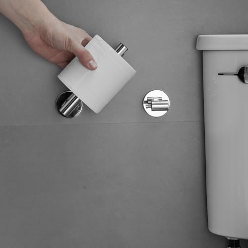 Sturdy and Stylish Double-Post Toilet Paper Holder