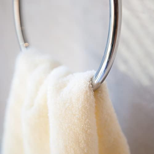YENZEEN Brushed Nickel Towel Ring for Bathroom Wall Mount Stainless Steel