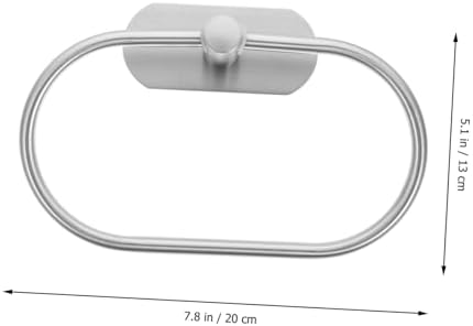 CRILSTYLEO Oval Towel Holder Rustproof Modern Bathroom Hook