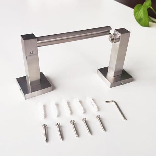 Stainless Steel Double Post Pivoting Toilet Paper Holder