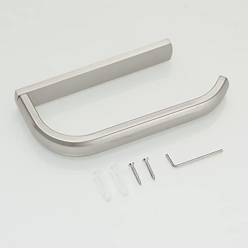 BESy Brass Toilet Tissue Holder Brushed Nickel