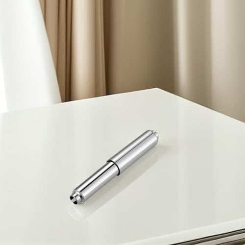 Jojofuny 4pcs Chrome Plated Toilet Paper Holder Rods