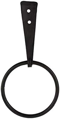 TG LLC Rustic Cast Iron Strap Towel Ring Holder