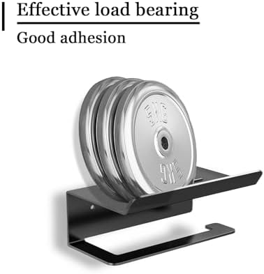 Black Bathroom Toilet Paper Holder Wall-Mounted Stainless Steel