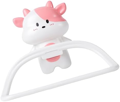 UTHCLO Cartoon Towel Rack Wall-Mounted Holder for Bathroom Kitchen