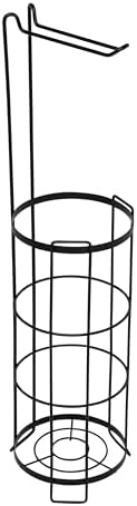 Toilet Paper Holder with Pole Black