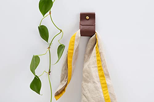 KEYAIIRA Small Wide Leather Wall Hook