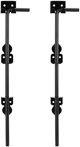 Heavy-Duty 18 Cane Bolt Gate Lock Holder for Wood Metal Gates