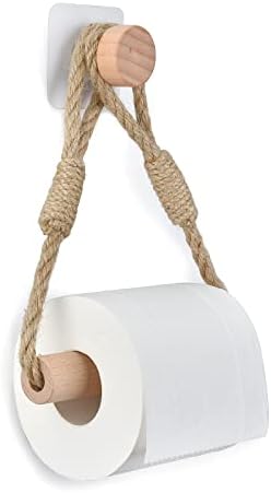 Moonlux Industrial Rope Toilet Paper Holder with Adhesive