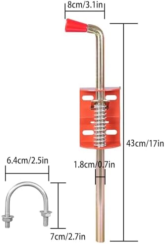 Secure Farm Gate with Farm Gate Anchor Cane Bolt