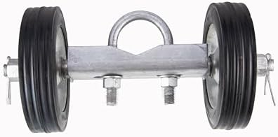 Plutreas 6-Inch Gate Wheel - Dual-Purpose Chain Link Fence Carrier