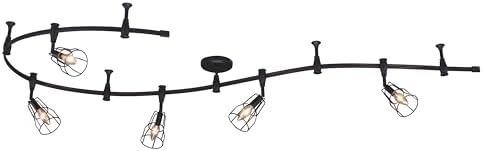 VAXCEL Milford 5-Light Track Lighting Kit Black